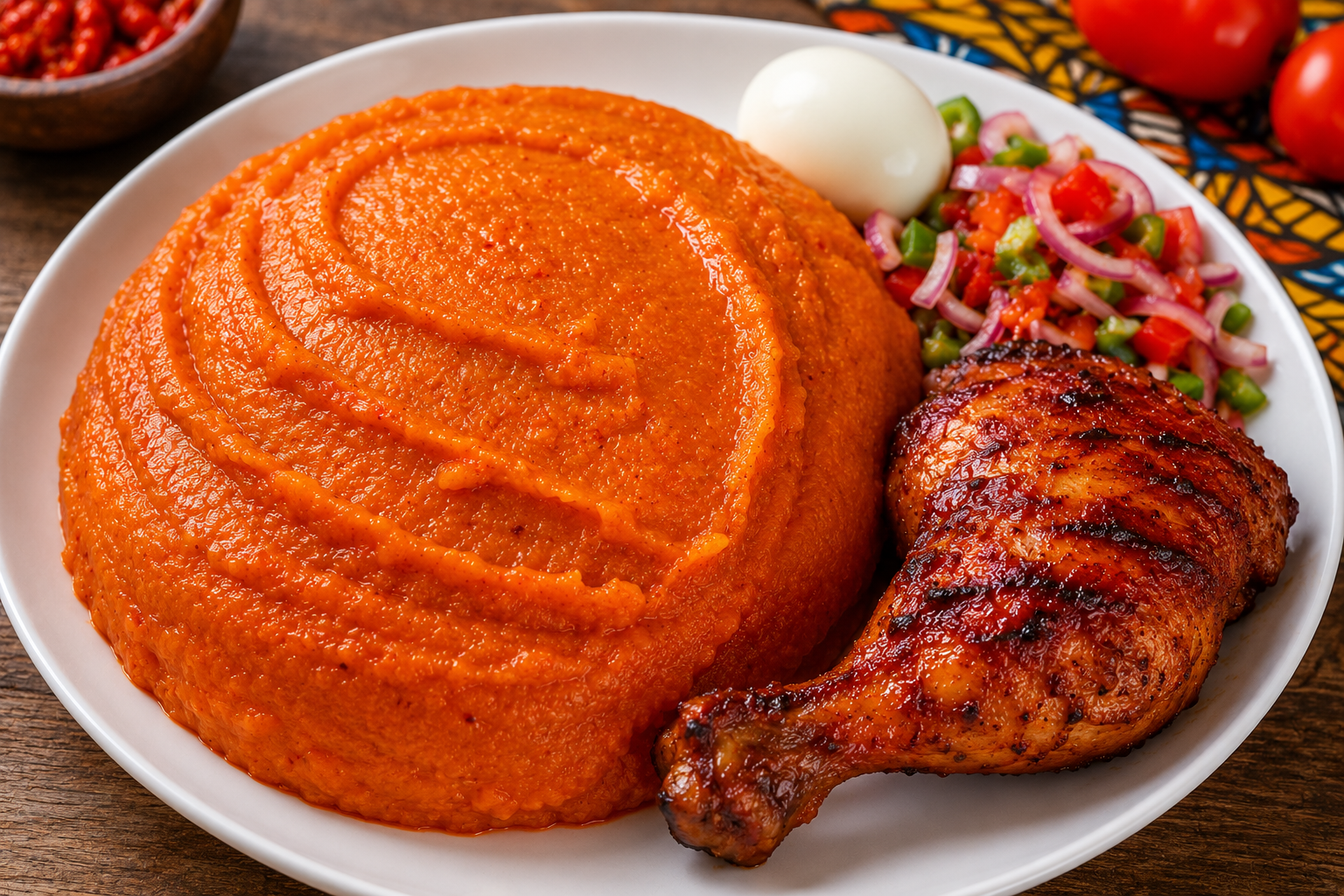 Amiwo (pâte de maïs rouge épicée)