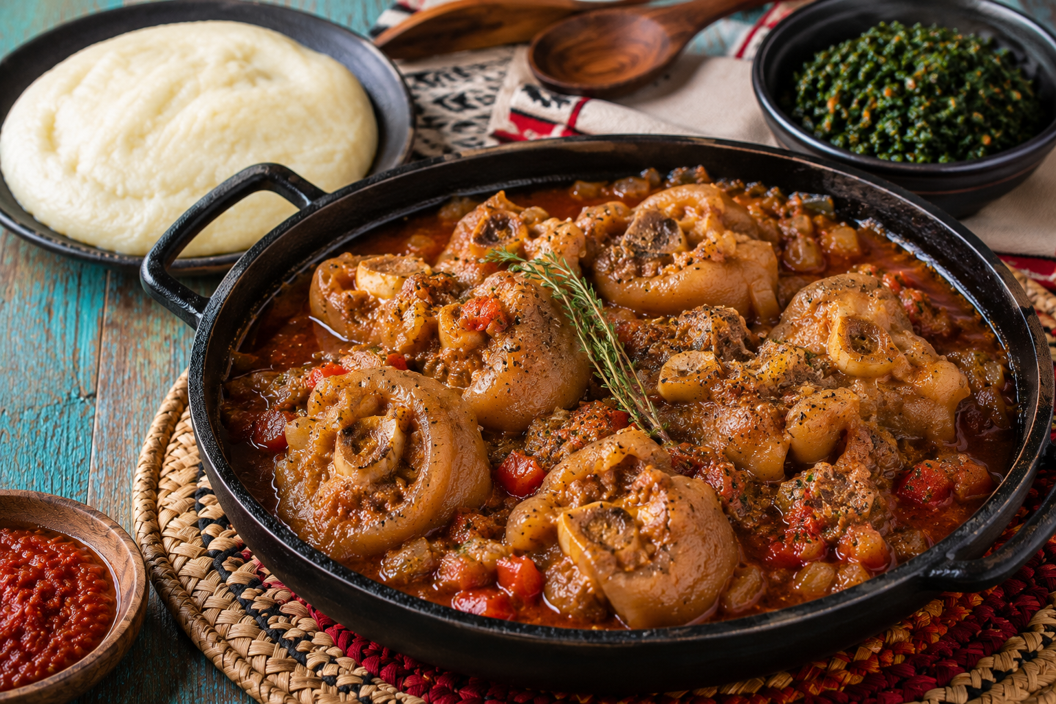 Pieds de bœuf mijotés
